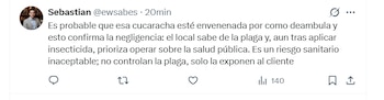 Los comentarios de los internautas demostraron la preocupación por las consecuencias para los clientes - crédito ewsabes / X