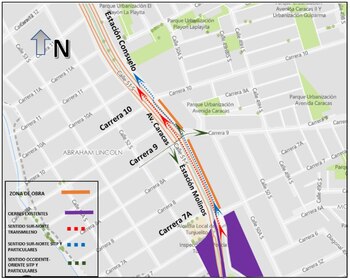 Cierre total de la calzada