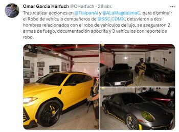 Operativos exitosos para rescatar autos