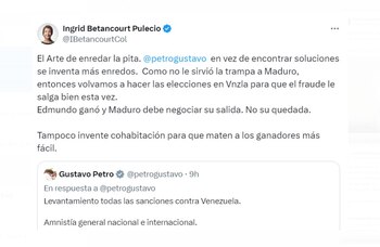 Ingrid Betancourt rechazó la propuesta