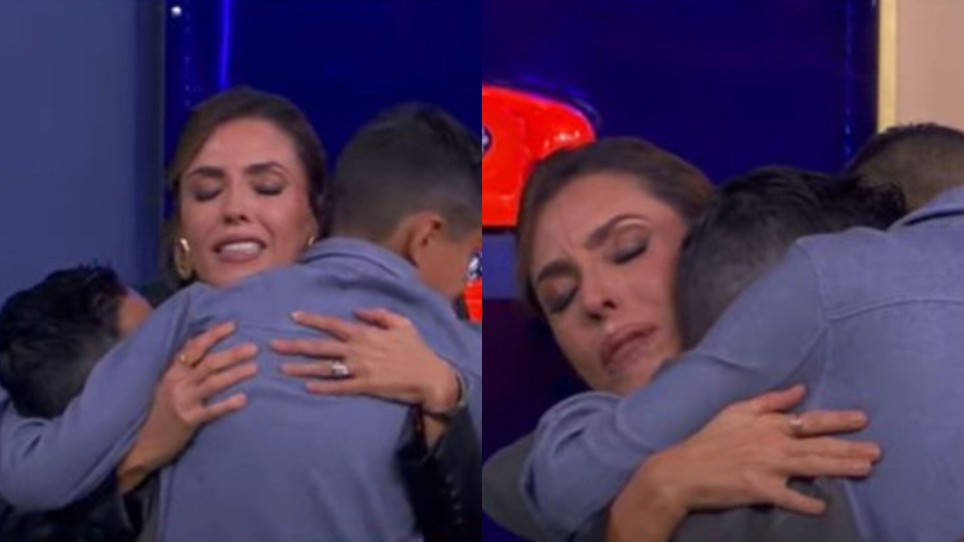 Los pequeños rompeiron en llanto al reencontrarse con su madre. (Captura de pantalla YouTube)