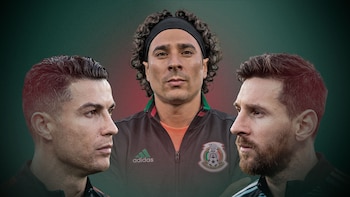 El estratega del Tri reconoció la carrera del guardameta y resaltó la hazaña mundialista que comparte con dos de las máximas figuras del futbol. (Ilustración: Jovani Pérez)