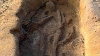 Descubren restos humanos en los