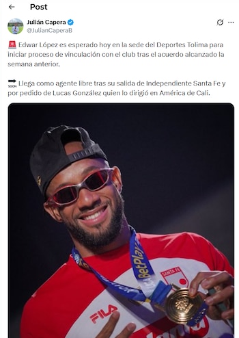 Post de Julián Capera sobre