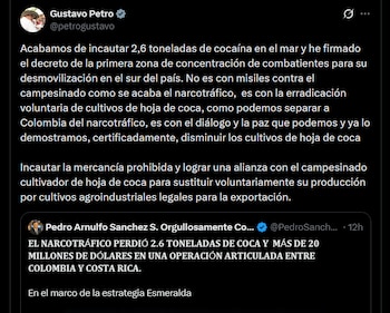 Gustavo Petro - crédito @petrogustavo/X