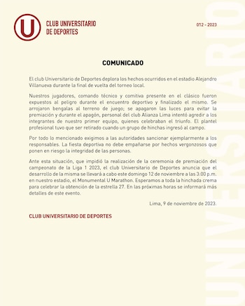 Universitario denunció intento de agresiones