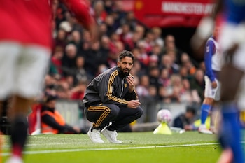 Rubén Amorim fue nombrado técnico del Milan después de su experiencia en el Manchester United - crédito Dave Thompson/AP