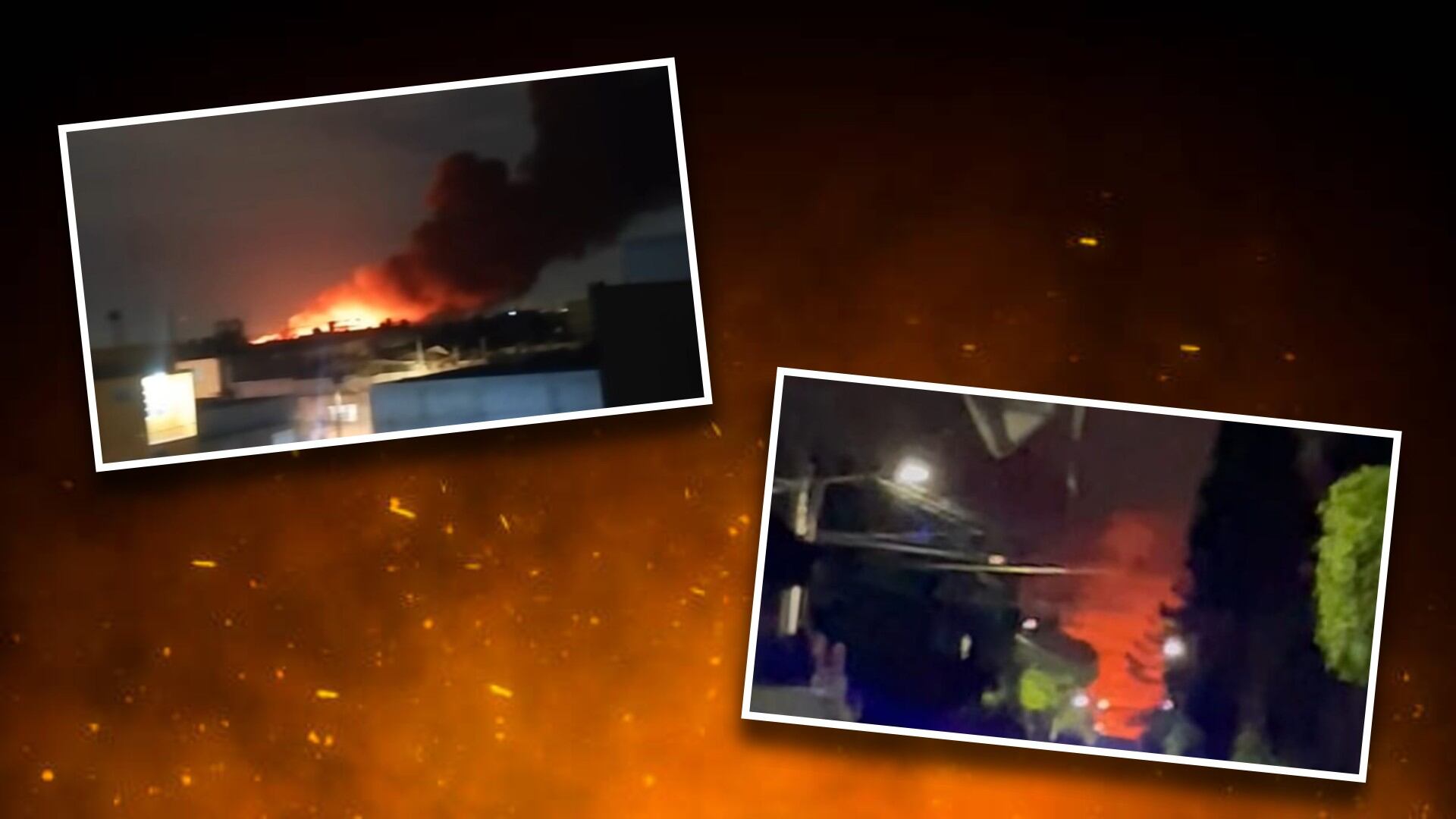 Un relleno sanitario se incendia en Nezahualcóyotl. Foto: (Jesús Tovar Sosa/Infobae)