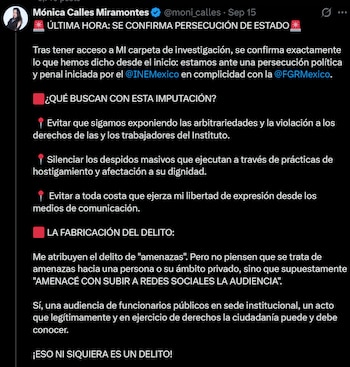 Denuncian persecución política.