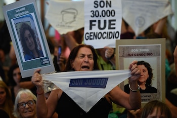 La familiar de una víctima