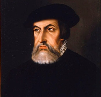 O conquistador espanhol Hernán Cortés