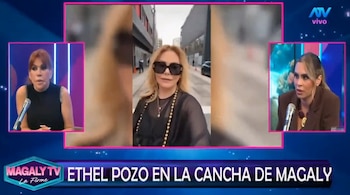 Ethel Pozo admitiu que o conflito entre Gisela Valcarcel e a América TV afetou sua permanência no 'América Hoy'. Captação: Magaly TV La Firme.