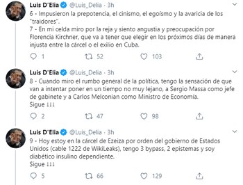 D’Elía pidió la prisión domiciliaria