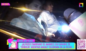 Alfredo Zambrano salió de fiesta hasta la madrugada, mientras Magaly Medina estaba de viaje por su cumpleaños