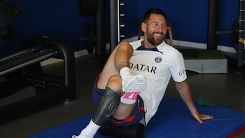 Lionel Messi entrenó con normalidad