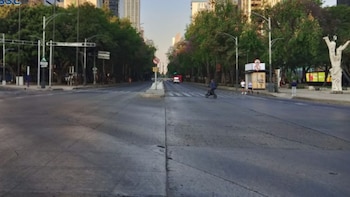 concentración de manifestantes en Rinconada