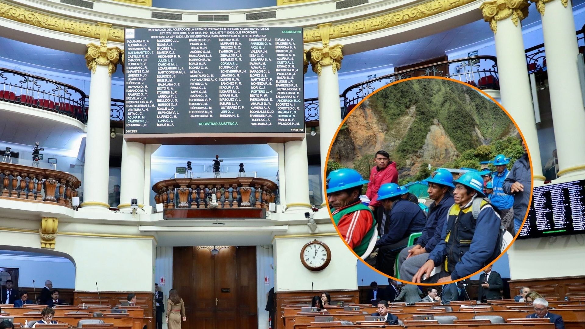 Congreso aprueba ampliación del Reinfo hasta 2026: Parlamento redujo plazo inicial tras críticas y objeciones del Ejecutivo