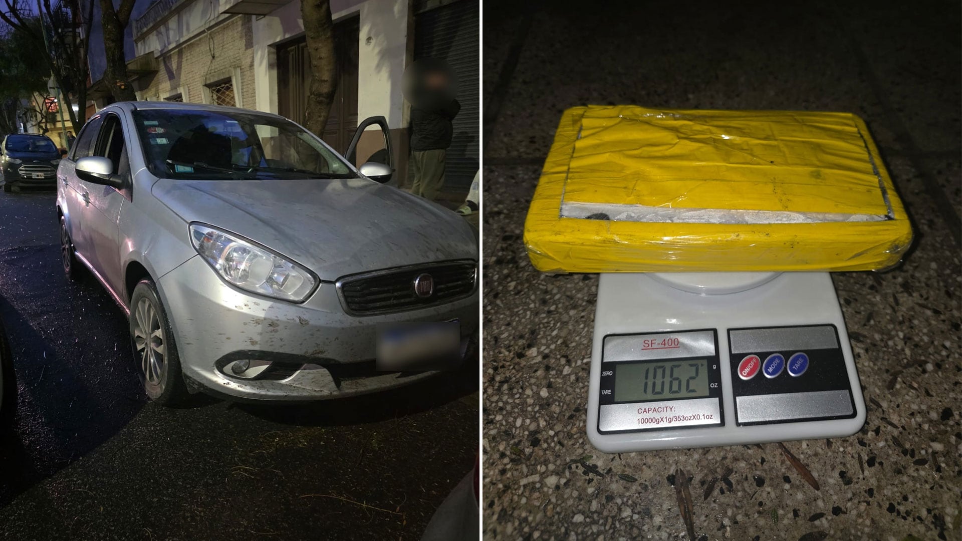 Los agentes secuestraron la cocaína y el vehículo en el que viajaban los sospechosos