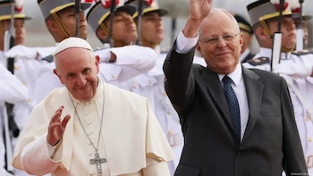El Papa Francisco es recibido