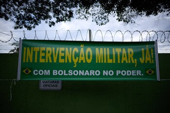 Concentración de los partidarios del