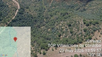 El Infoca da por extinguido el incendio forestal declarado en el paraje La Sierrezuela, en Adamuz