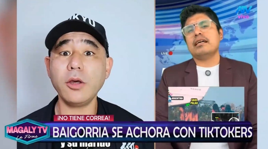 Alejandra Baigorria amenaza con demandas y los comediantes le responden: “Tómalo con humor”. Captura: Magaly TV La Firme.