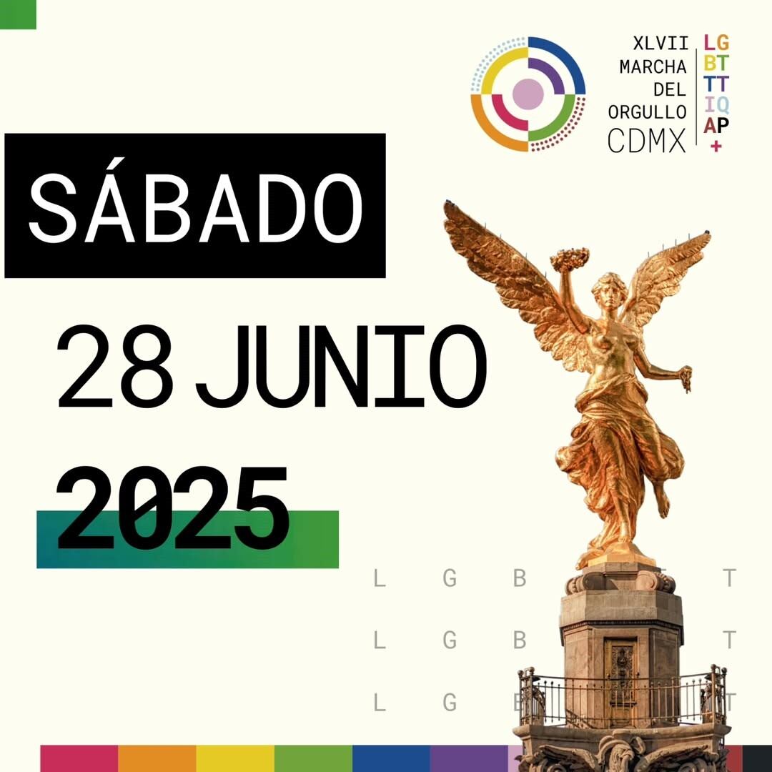 La Marcha del Orgullo LGBT+ en la CDMX se llevará a cabo este 28 de junio. Foto: (Instagram) @marchalgbtcdmx