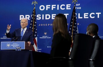Joe Biden en la presentación