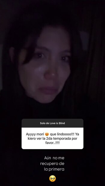 Las lágrimas de Wanda Nara al reflexionar sobre el amor mientras miraba su reality Love in blind (Instagram, Wanda_Nara)