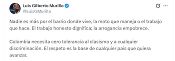 El candidato presidencial rechazó el