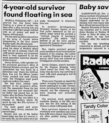 El choque entre el Doña