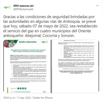 EPM ha estado informando sobre