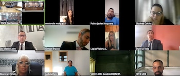 Diversos participantes, incluyendo jueces y