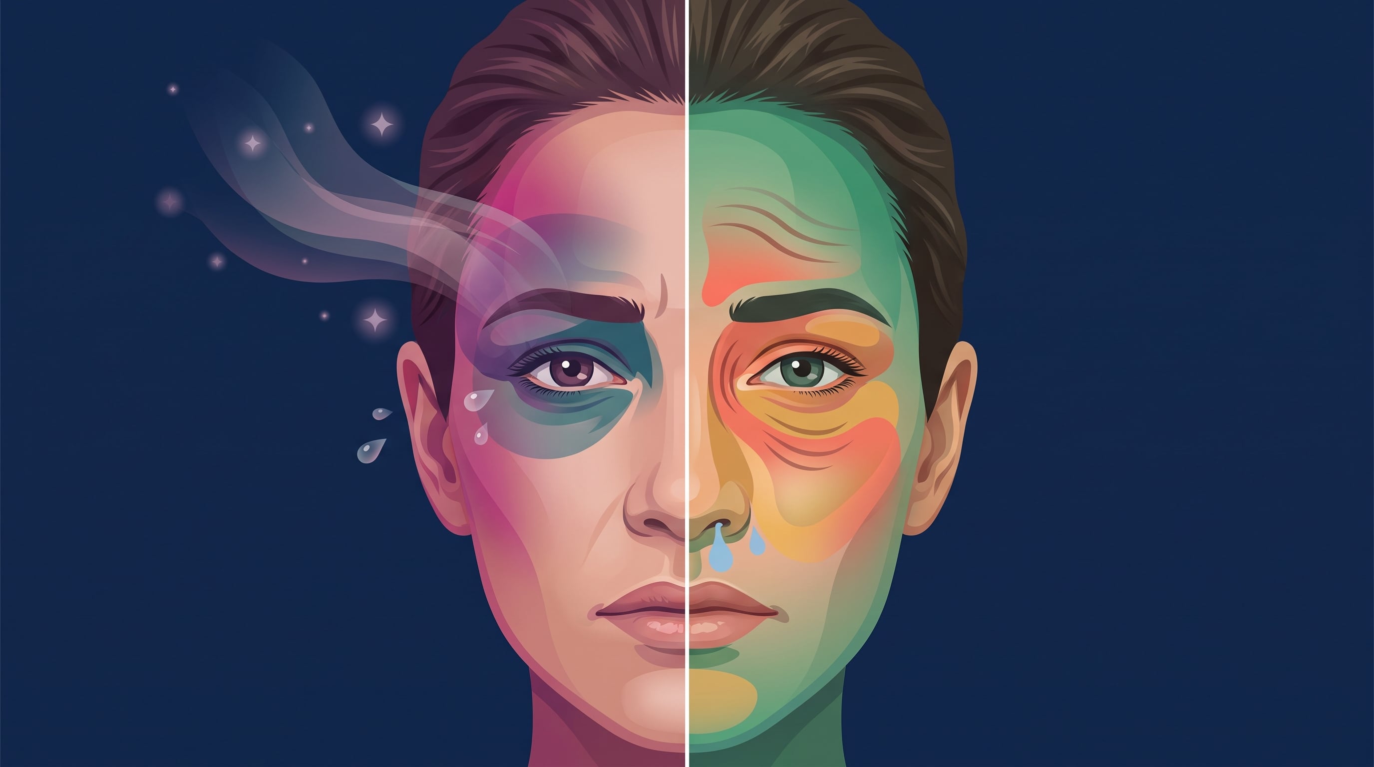 La migraña y la cefalea sinusal comparten dolor facial, presión en la cabeza y congestión nasal, lo que dificulta distinguirlas sin evaluación médica. (Imagen Ilustrativa Infobae)