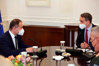 l primer ministro griego, Kyriakos