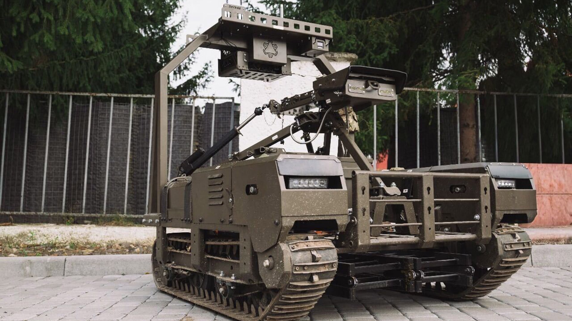 El Droid TW-7.62 es un robot ucraniano armado con una torreta de ametralladora de 7,62 mm