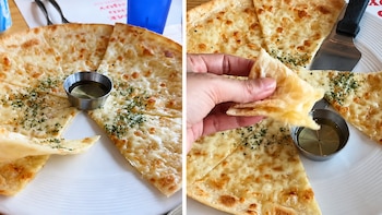 Una argentina mostró cómo sirven la pizza en Corea del Sur y su reacción se volvió viral