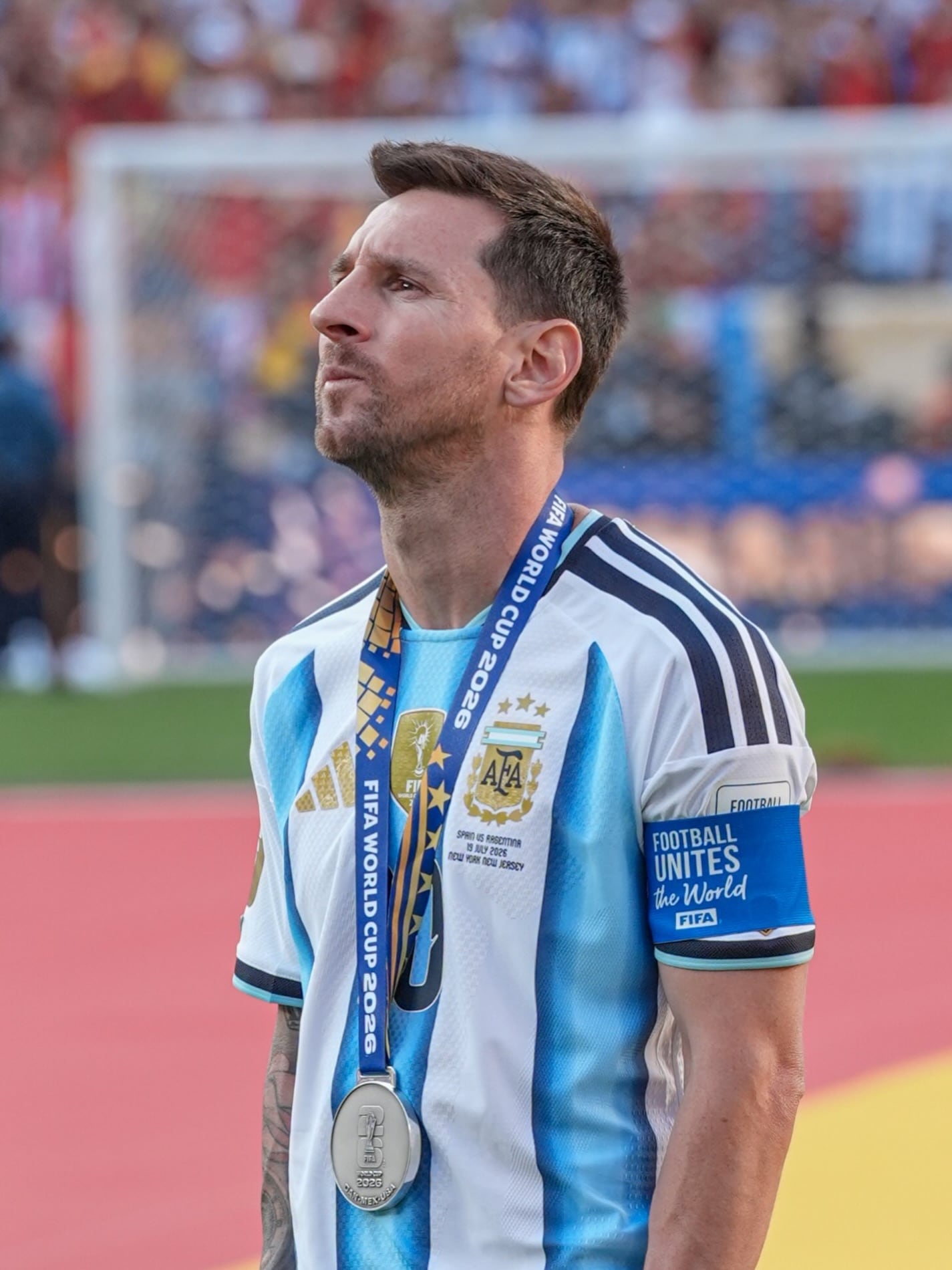 Luego de la conquista en Qatar 2022, Messi y la selección argentina no pudieron defender la corona en 2026 (@leomessi)
