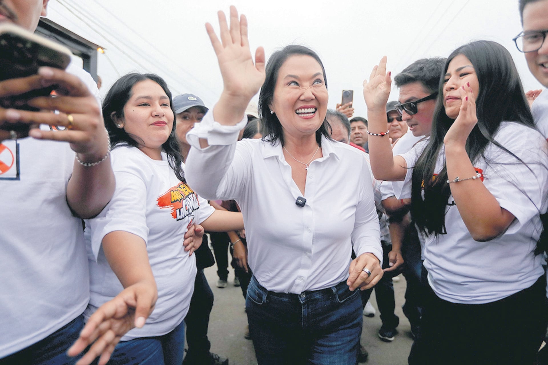 18/05/2026 May 18, 2026, Lima, PerA: Lima 18 de mayo 2026.Visita al mercado de PROFAM en el distrito de Santa Rosa de la candidata a la presidencia de la república por el partido Fuerza Popular; Keiko Fujimori la cual fue recibida por simpatizantes al partido naranja en cara a la segunda vuleta electoral...Fotos: Julio Reaño/GEC
POLITICA
Europa Press/Contacto/El Comercio