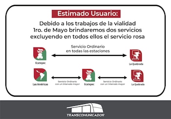 El servicio del Mexibús L2