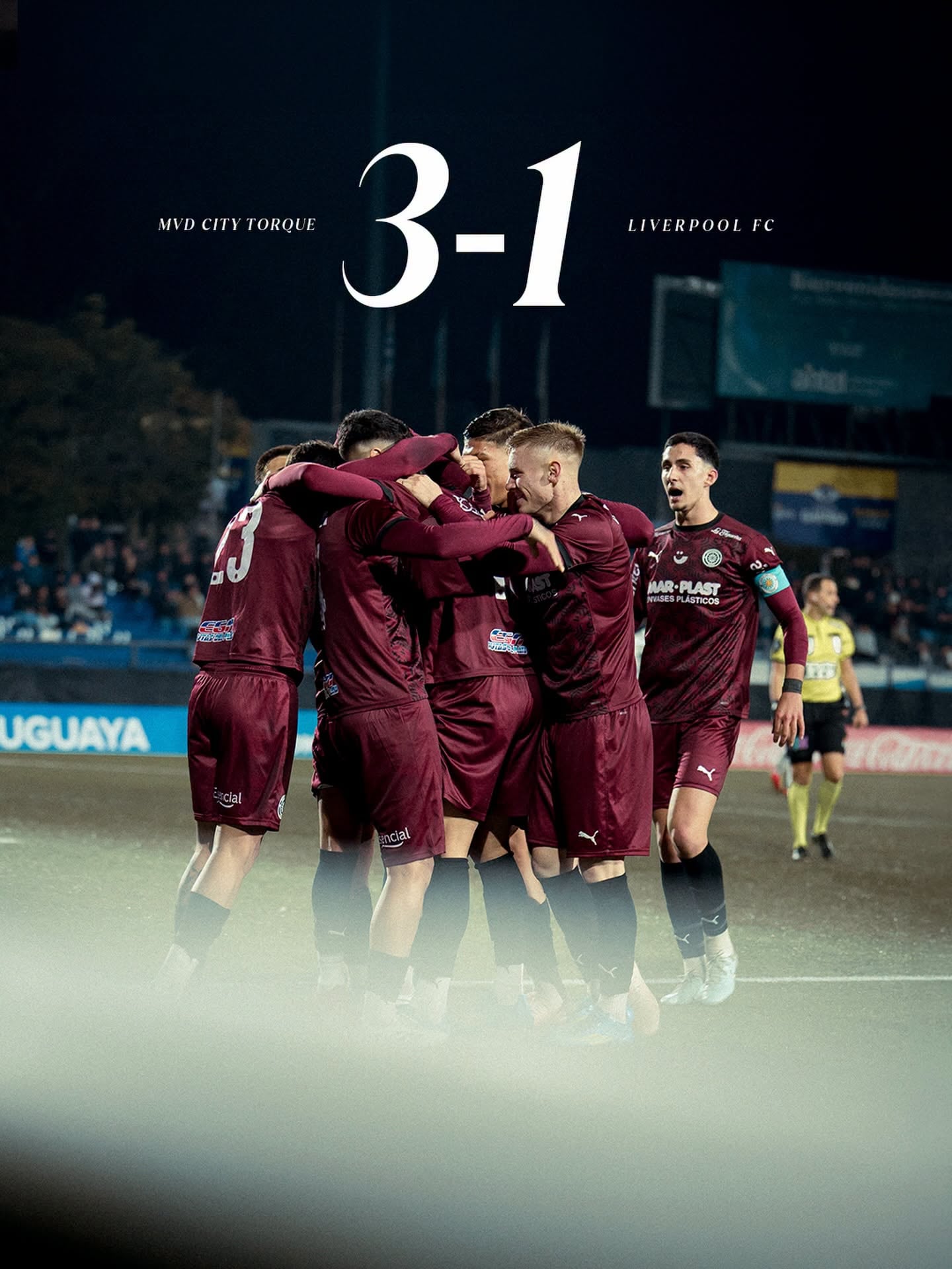 Montevideo City Torque viene de ganarle 3-1 a Liverpool y trepó al primer lugar de la liga uruguaya. - créditos: Montevideo City Torque