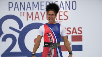 La pesista Yudelina Mejía y