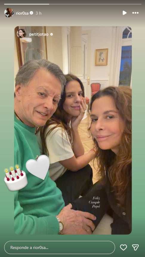 Julieta y Rosario Ortega compartieron un emotivo saludo en redes sociales por el cumpleaños número 85 de Palito Ortega