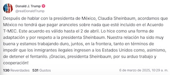 Donald Trump Anuncia Exion Alanceria