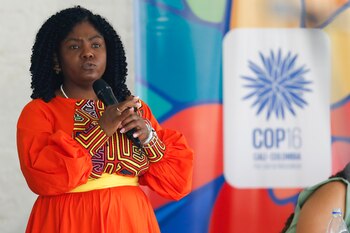 En su discurso, Francia Márquez