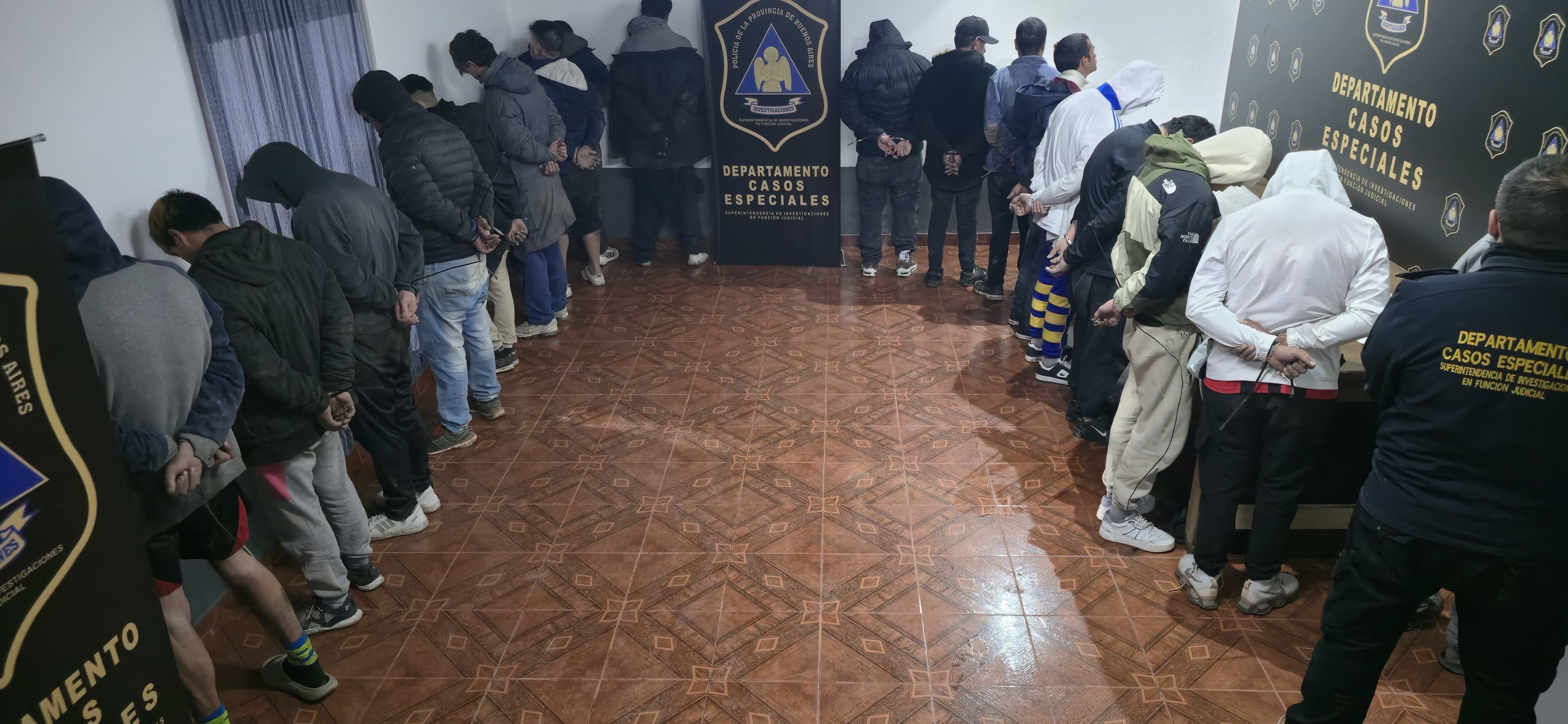 Detuvieron a 31 integrantes de la banda criminal conocida como los “Hermanos González”