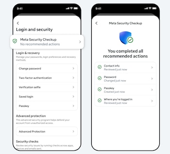 Meta actualiza su centro de cuentas.