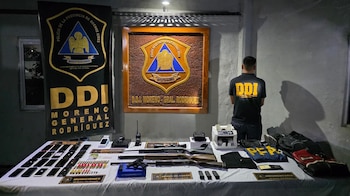 Parte de lo secuestrado