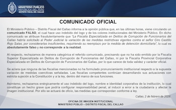 La Fiscalía negó de forma