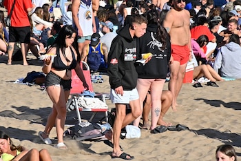 Muchos turistas en Mar del